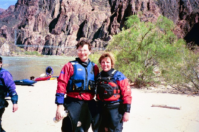 Conor and Lisa, just below Phantom Ranch
