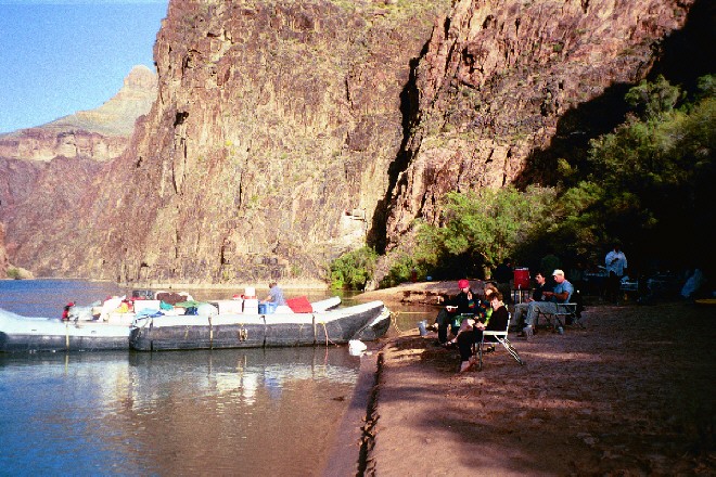 Campsite just above Granite rapid