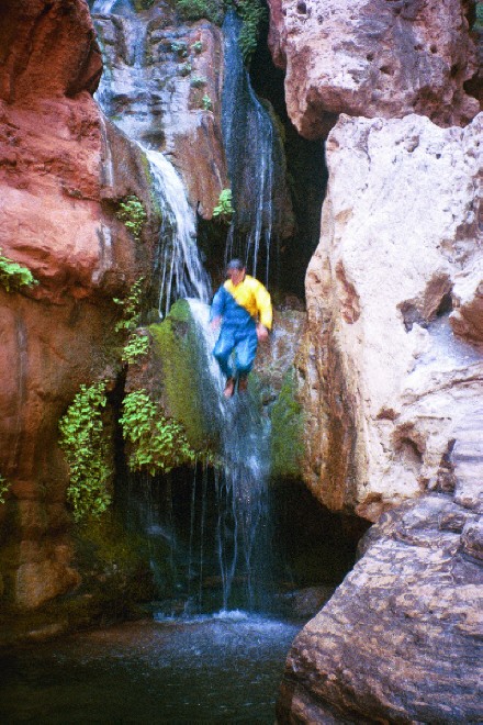 Smitty jumping at Elves Chasm