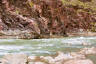 Stan, with Mark's lost boat, at Bedrock