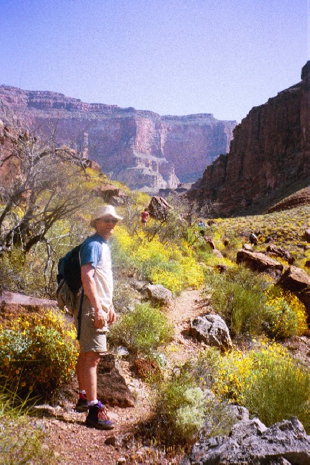 Conor at Tapeats creek