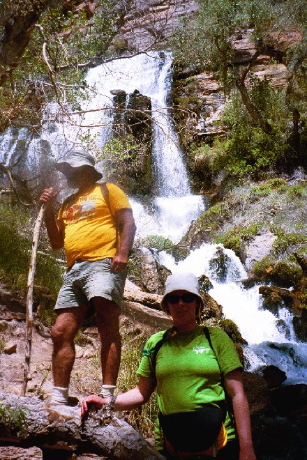 Rich, and Lisa, at Thunder river