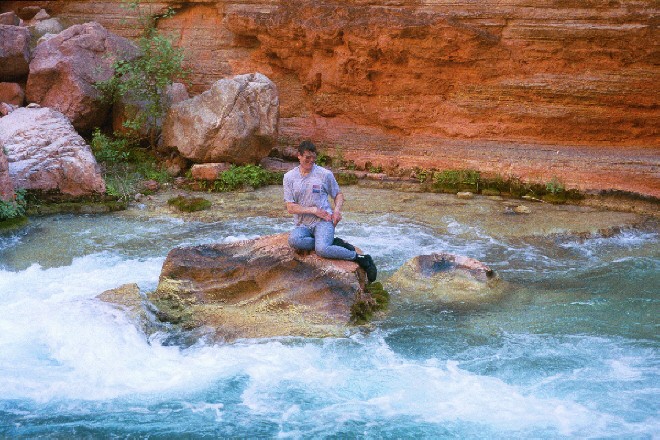 Smitty is a water nymph at Havasu creek