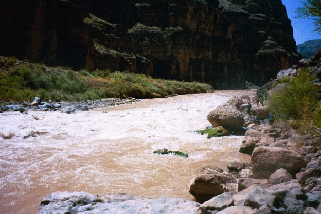 River level view of Lava