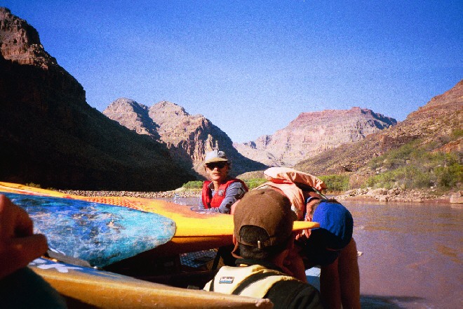 John in charge of his raft