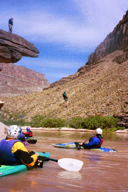 Smitty at the jumping rock