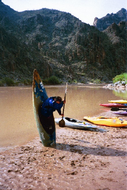 Mark stuck in the mud, just above Diamond creek