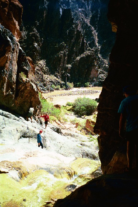 Travertine canyon