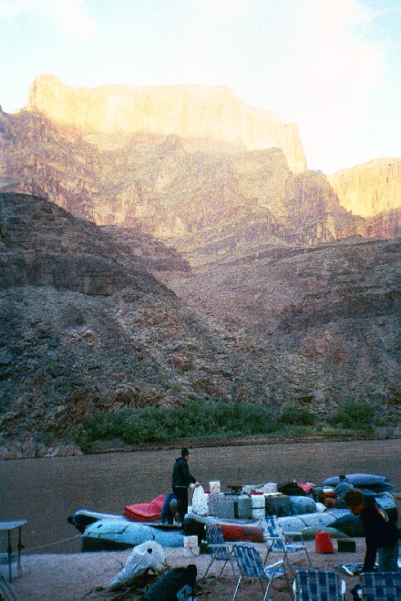 Windy campsite