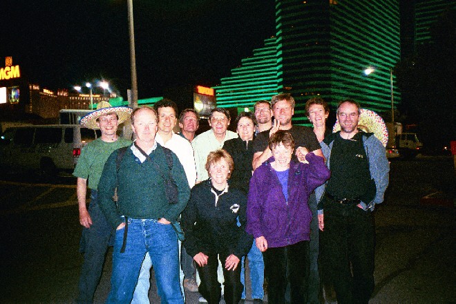 Group photo in Vegas