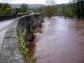 P1010001 Usk at Crickhowell - You can just get under the bridge